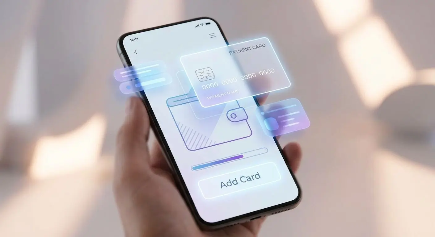 Adding a payment card to a digital wallet on an Apple-style device